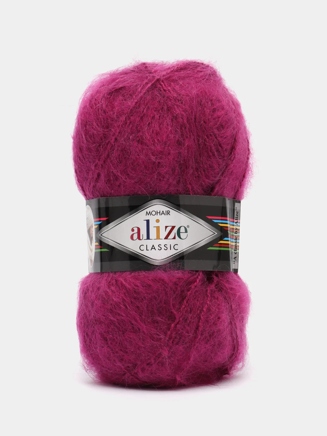 Фиолетовый пряжа Alize Mohair Classic new, Ализе Мохер Классик