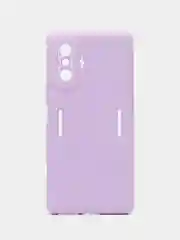 Сиреневый чехол для Xiaomi Poco F4 GT, Poco F4 5G с защитой камеры и текстильной подложкой внутри