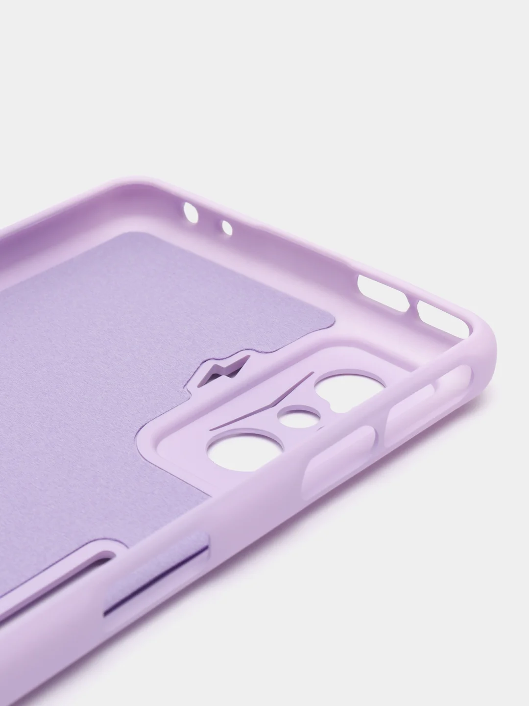 Сиреневый чехол для Xiaomi Poco F4 GT, Poco F4 5G с защитой камеры и текстильной подложкой внутри