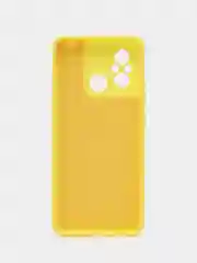 Желтый чехол для Xiaomi Redmi 12, Redmi 12C, редми 12 с защитой камеры, с текстильной подложкой