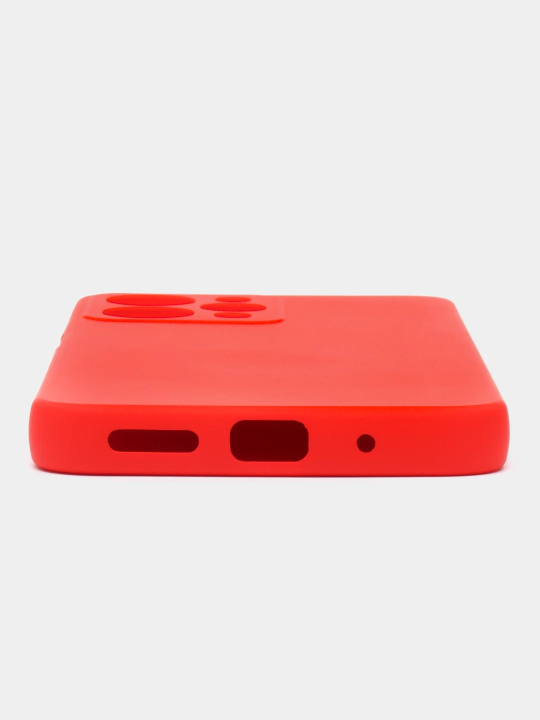 Красный чехол для Xiaomi Redmi 12, Redmi 12C, редми 12 с защитой камеры, с текстильной подложкой