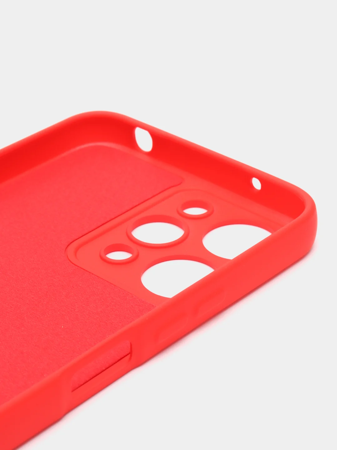 Красный чехол для Xiaomi Redmi 12, Redmi 12C, редми 12 с защитой камеры, с текстильной подложкой