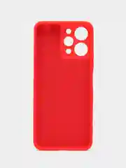 Красный чехол для Xiaomi Redmi 12, Redmi 12C, редми 12 с защитой камеры, с текстильной подложкой