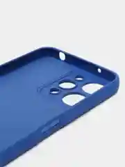 Синий чехол для Xiaomi Redmi 12, Redmi 12C, редми 12 с защитой камеры, с текстильной подложкой