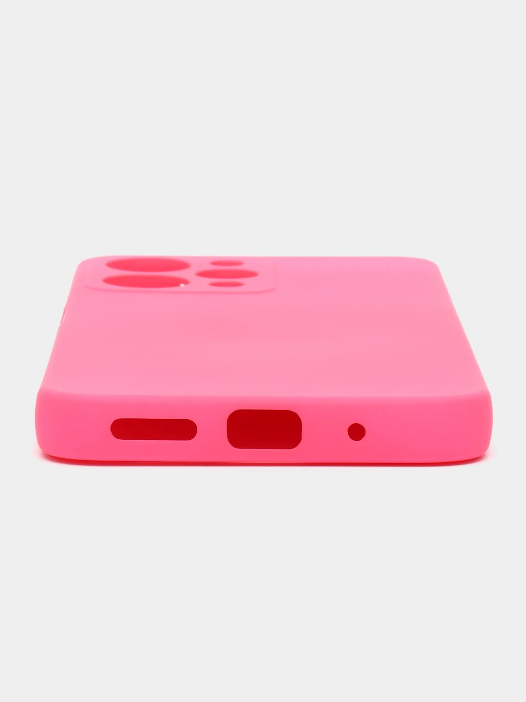 Фуксия чехол для Xiaomi Redmi 12, Redmi 12C, редми 12 с защитой камеры, с текстильной подложкой