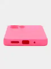 Фуксия чехол для Xiaomi Redmi 12, Redmi 12C, редми 12 с защитой камеры, с текстильной подложкой