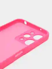 Фуксия чехол для Xiaomi Redmi 12, Redmi 12C, редми 12 с защитой камеры, с текстильной подложкой