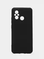 Черный чехол для Xiaomi Redmi 12, Redmi 12C, редми 12 с защитой камеры, с текстильной подложкой