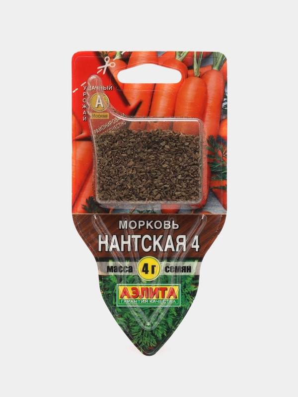 Морковь "Нантская 4" 4 г, Сеялка, Аэлита