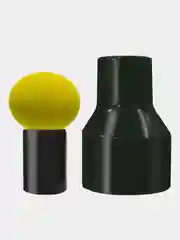 Лайм спонж для макияжа с держателем, в футляре