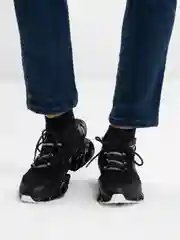 Черный кроссовки спортивные, демисезонные