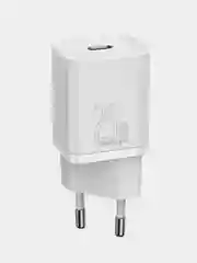 Белый сетевое зарядное устройство с кабелем Baseus Super Si Quick Charger, 25W