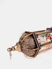 Золотой светильник - фонарь новогодний, 14 х 6,5 см