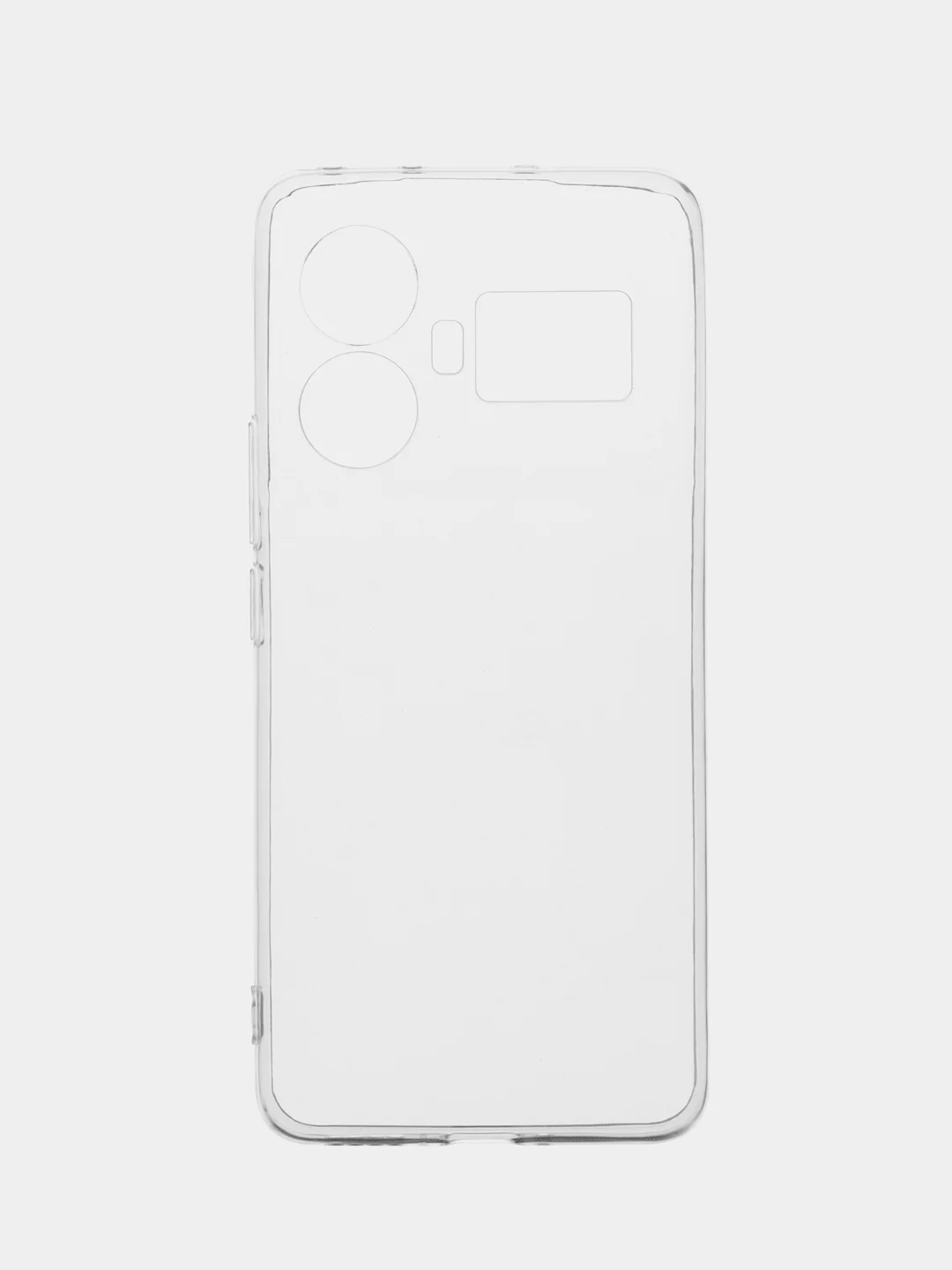 Прозрачный чехол для Realme GT 5 силиконовый BROSCORP, с защитой камер и от прилипания