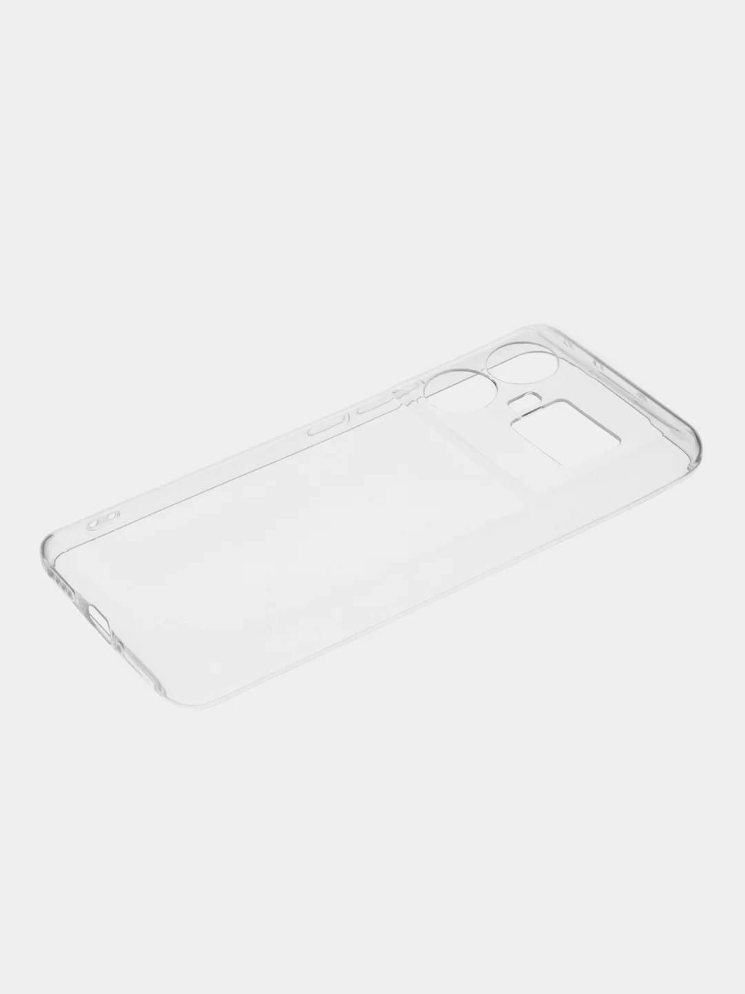 Прозрачный чехол для Realme GT 5 силиконовый BROSCORP, с защитой камер и от прилипания