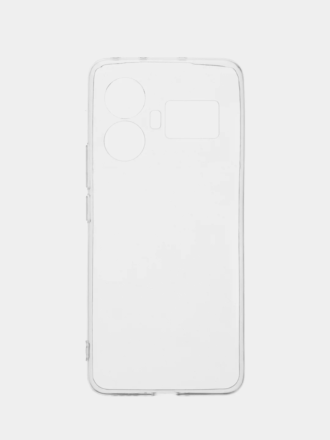 Прозрачный чехол для Realme GT 5 силиконовый BROSCORP, с защитой камер и от прилипания