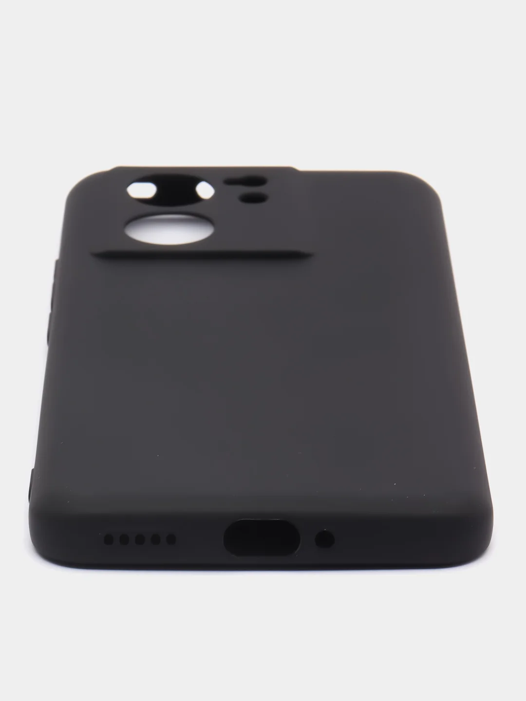 Прозрачный чехол для Xiaomi 13T, 13T Pro матовый/прозрачный BROSCORP силиконовый, бортик вокруг камер