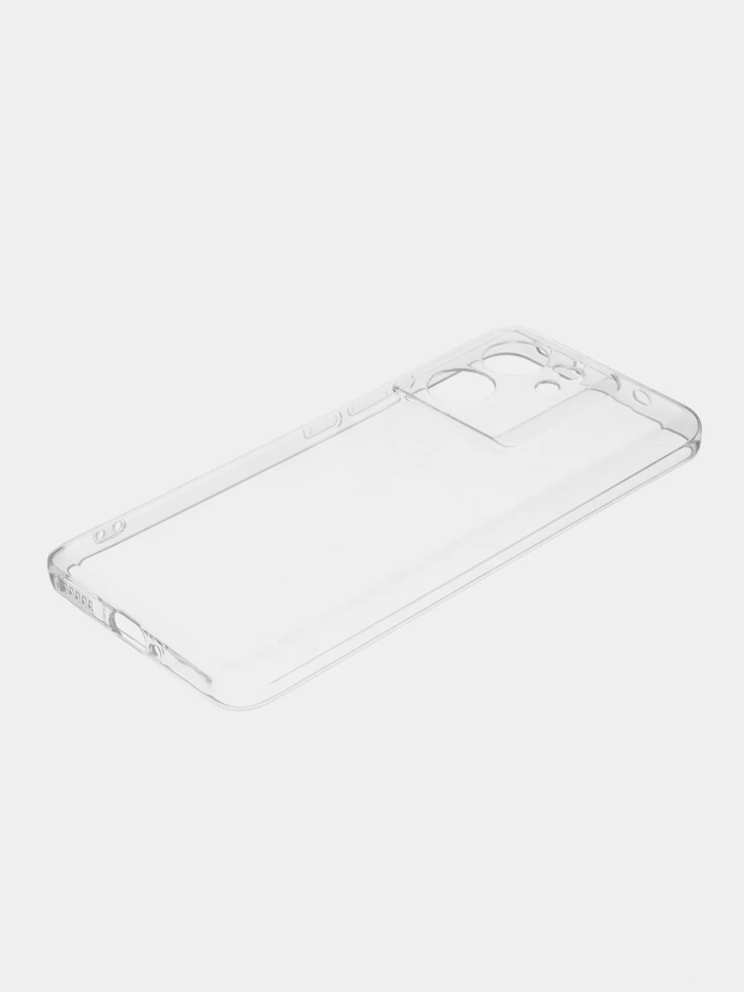 Прозрачный чехол для Xiaomi 13T, 13T Pro матовый/прозрачный BROSCORP силиконовый, бортик вокруг камер