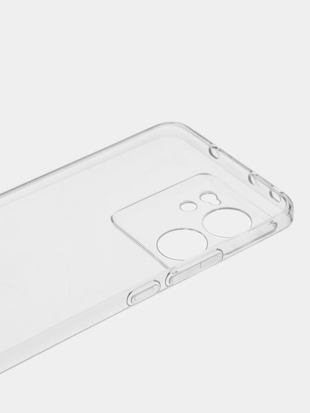 Прозрачный чехол для Xiaomi 13T, 13T Pro матовый/прозрачный BROSCORP силиконовый, бортик вокруг камер