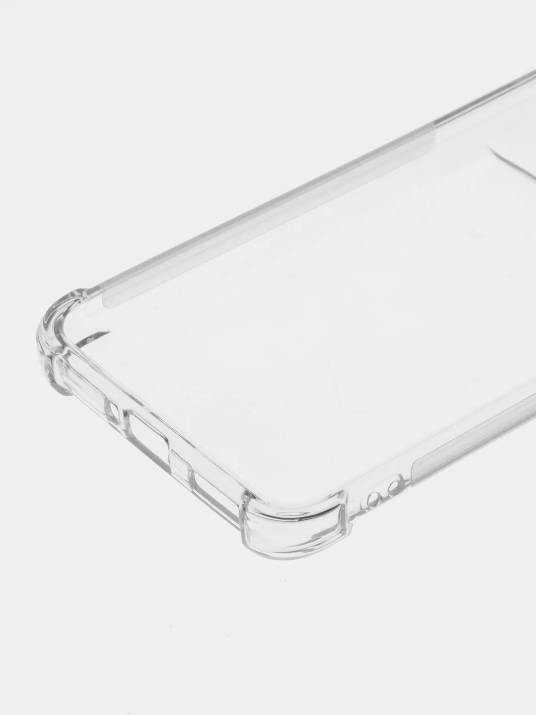Прозрачный чехол для Realme GT 5 силиконовый BROSCORP, противоударный с усиленными углами, прозрачный