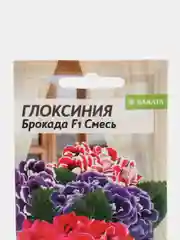 Глоксиния Брокада Смесь F1, 8 шт, Семена Алтая