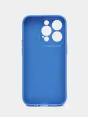 Синий чехол силиконовый на iPhone 5, 5s, 6, 6s, 7, 8, SE 2020, X, XR, XS Max, 12 14 Pro, 13 mini