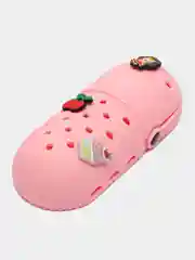 Розовый силиконовый пенал