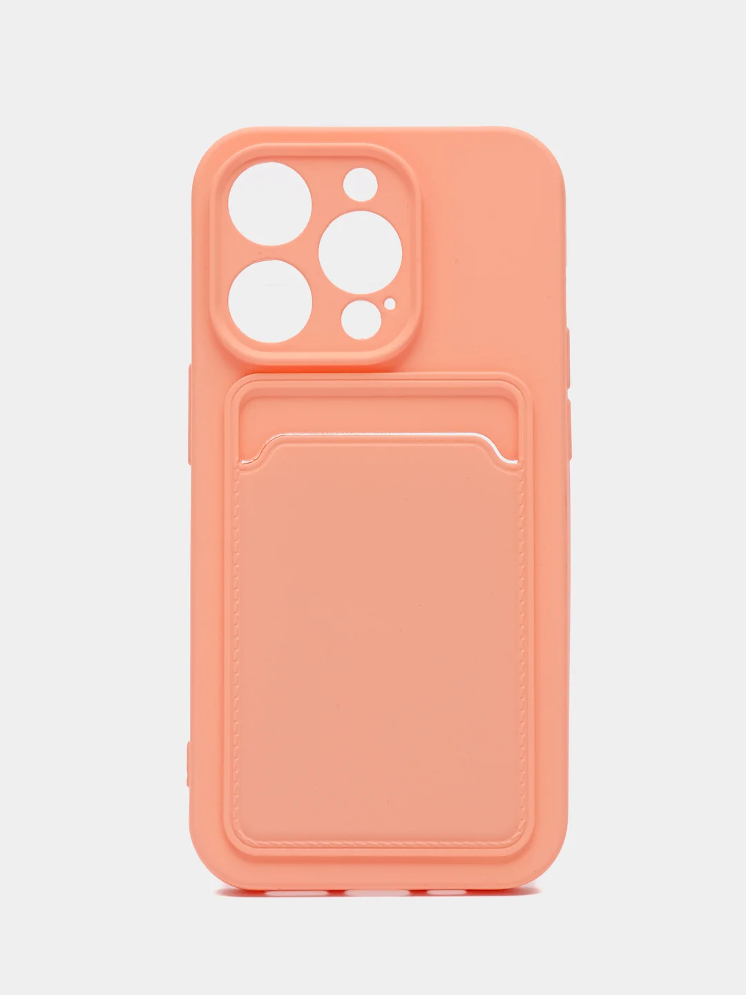 Пудровый чехол для iPhone, Айфон 14 / 13 / 12 / 11 / XR / XS / X / 8 / 7 / SE / PRO / MAX / PLUS / MINI, с кармашком для карт
