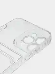 Прозрачный чехол защитный для iPhone, Айфон 14 / 13 / 12 / 8 / 7 / SE / MAX / PRO / MINI, с держателем для карт