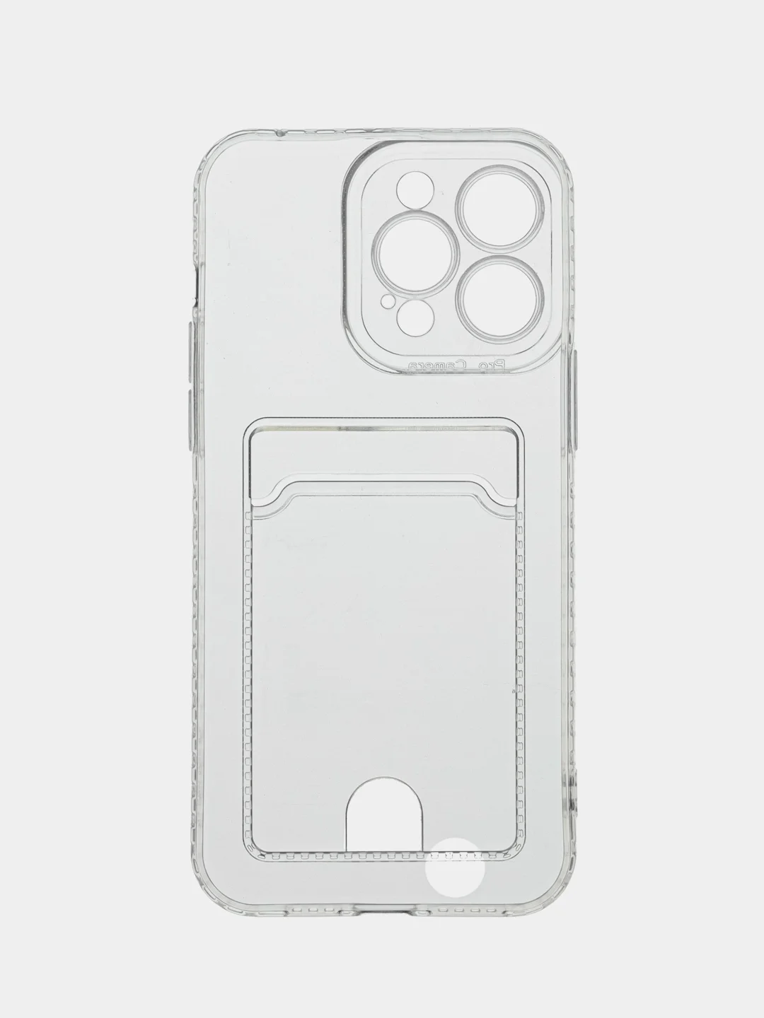 Прозрачный чехол защитный для iPhone, Айфон 14 / 13 / 12 / 8 / 7 / SE / MAX / PRO / MINI, с держателем для карт