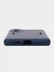 Синий меланж чехол для Xiaomi Poco F4 GT, Poco F4 5G с защитой камеры и текстильной подложкой внутри