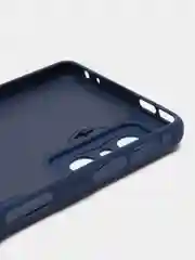 Синий меланж чехол для Xiaomi Poco F4 GT, Poco F4 5G с защитой камеры и текстильной подложкой внутри
