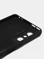 Черный чехол для Xiaomi Poco F4 GT, Poco F4 5G с защитой камеры и текстильной подложкой внутри