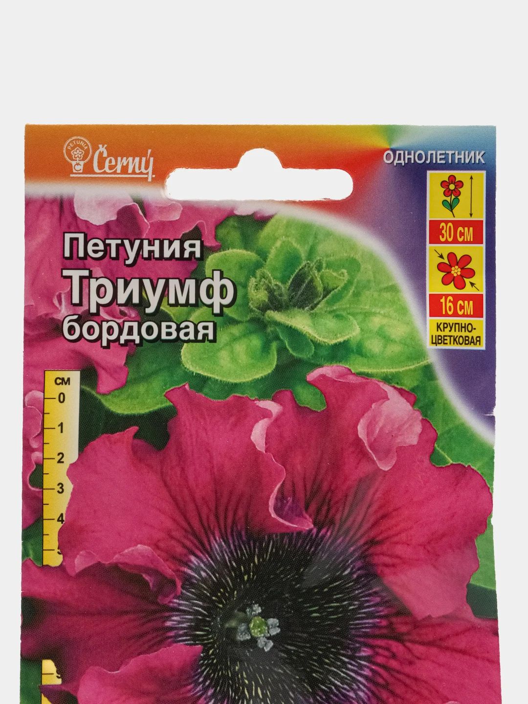 Петуния Триумф крупноцветковая, бордовая, 10 штук, Аэлита