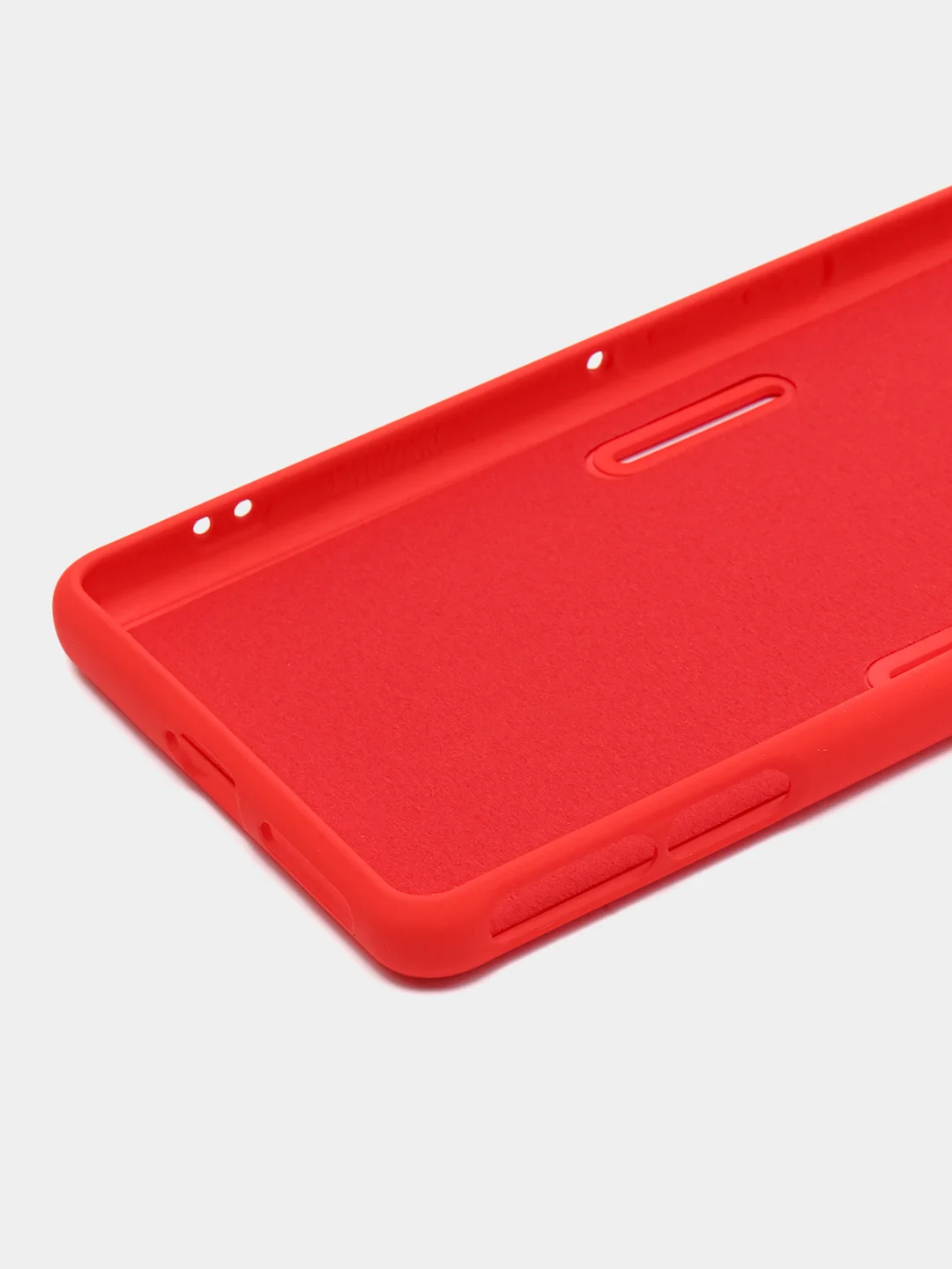 Красный чехол для Xiaomi Poco F4 GT, Poco F4 5G с защитой камеры и текстильной подложкой внутри
