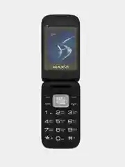 Синий кнопочный телефон-раскладушка Maxvi E5, с камерой, аккумулятор 1500 мАч