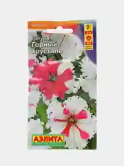 Петуния "Горный хрусталь" бахромчатая розовая с белым 10 шт (Аэлита)
