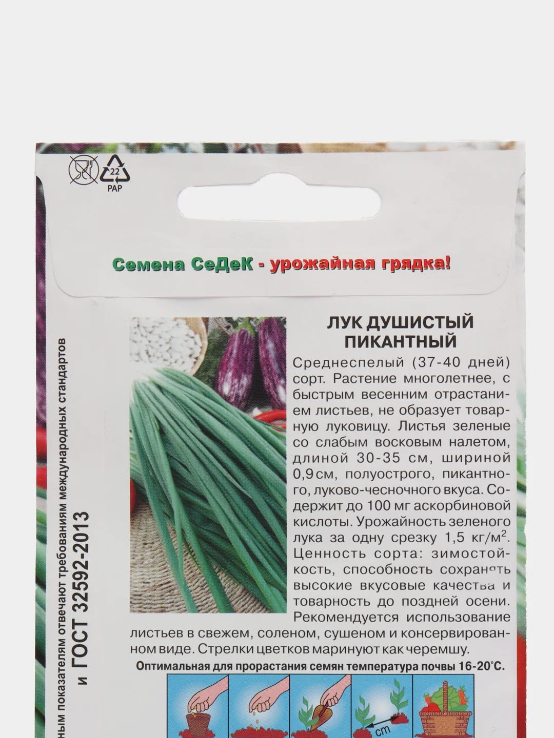 Лук душистый "Пикантный", 0,5 г, СеДеК