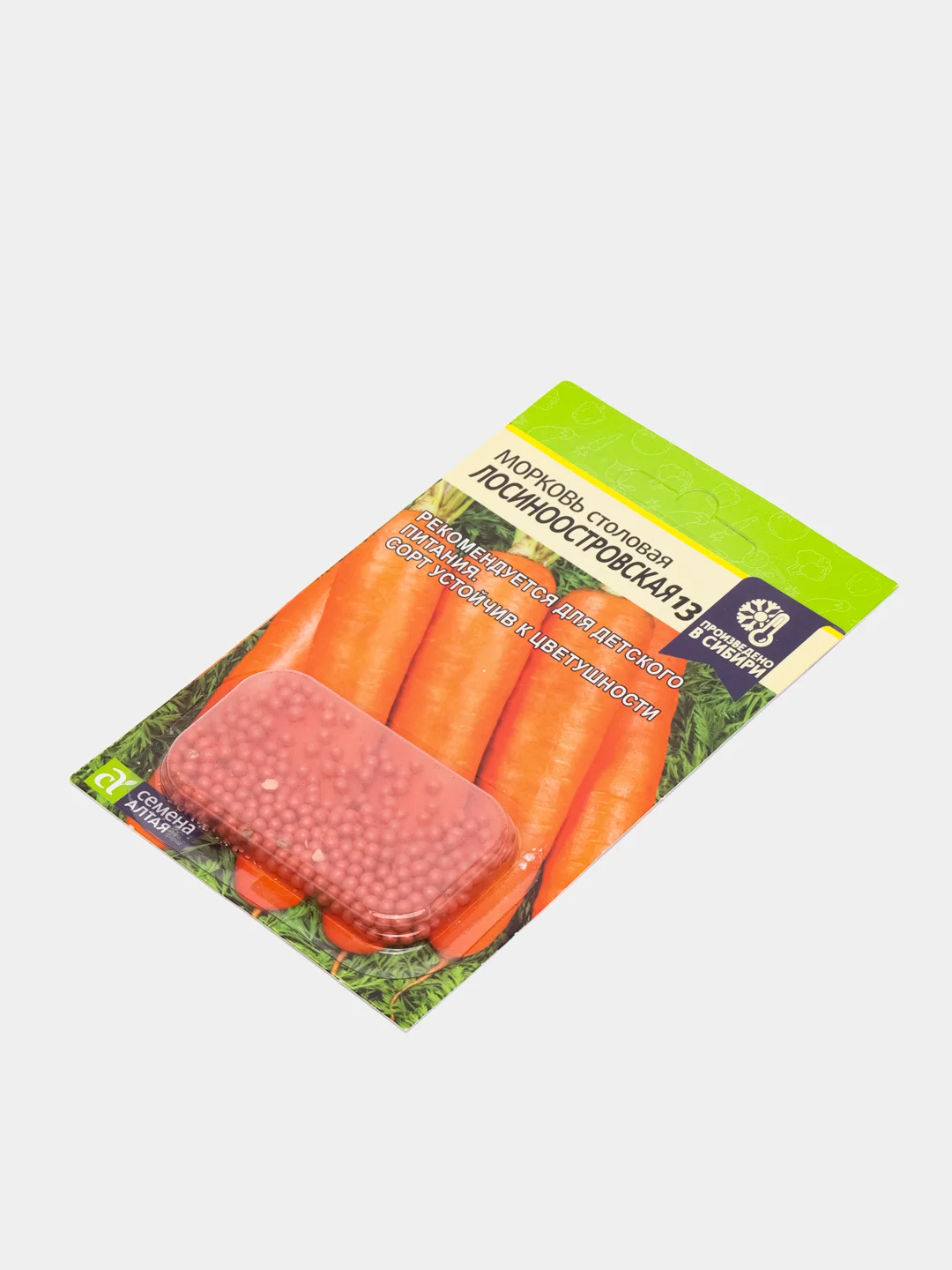 Морковь "Лосиноостровская 13", гранулы, 300 шт, Семена Алтая