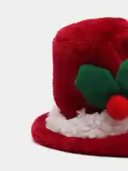 Багровый новогодний чехол для бутылки
