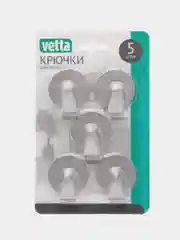 Крючки самоклеящиеся, 5шт, 3,5см, нерж. сталь, 2 дизайна