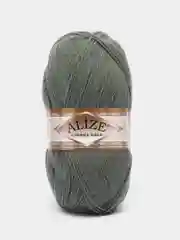 Зеленый пряжа Alize Angora Gold, 20% шерсть, 80% акрил, 100 г, 550 м, часть 2