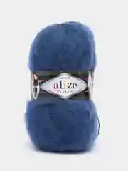 Синий пряжа Alize Mohair Classic new, Ализе Мохер Классик