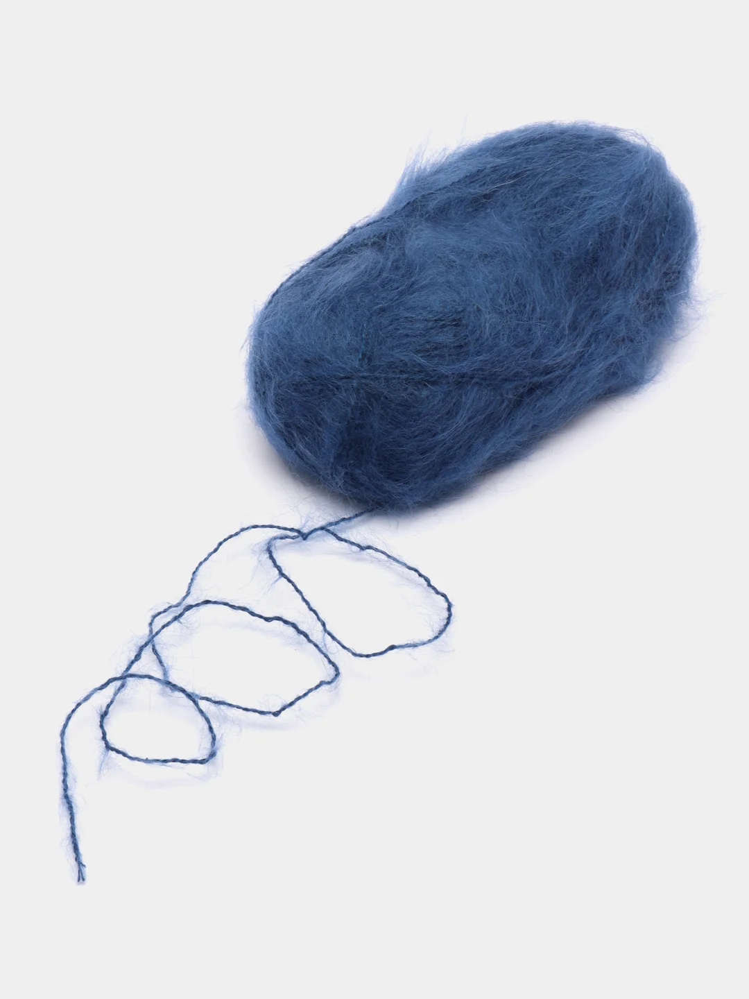 Синий пряжа Alize Mohair Classic new, Ализе Мохер Классик