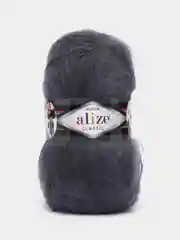 Угольный пряжа Alize Mohair Classic new, Ализе Мохер Классик