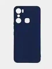 Темно-синий чехол Infinix Hot 12 Pro, Инфиникс Хот 12 Про, силиконовый, матовый