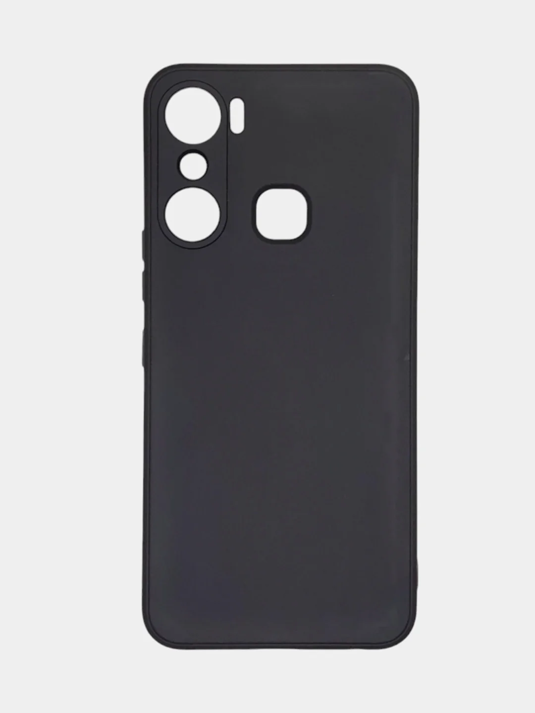 Чехол Infinix Hot 12 Pro / Инфиникс Хот 12 Про, черный, силиконовый