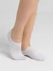 Белый носки-следки короткие, унисекс