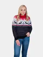 Вишнёвый свитер унисекс, вязаный
