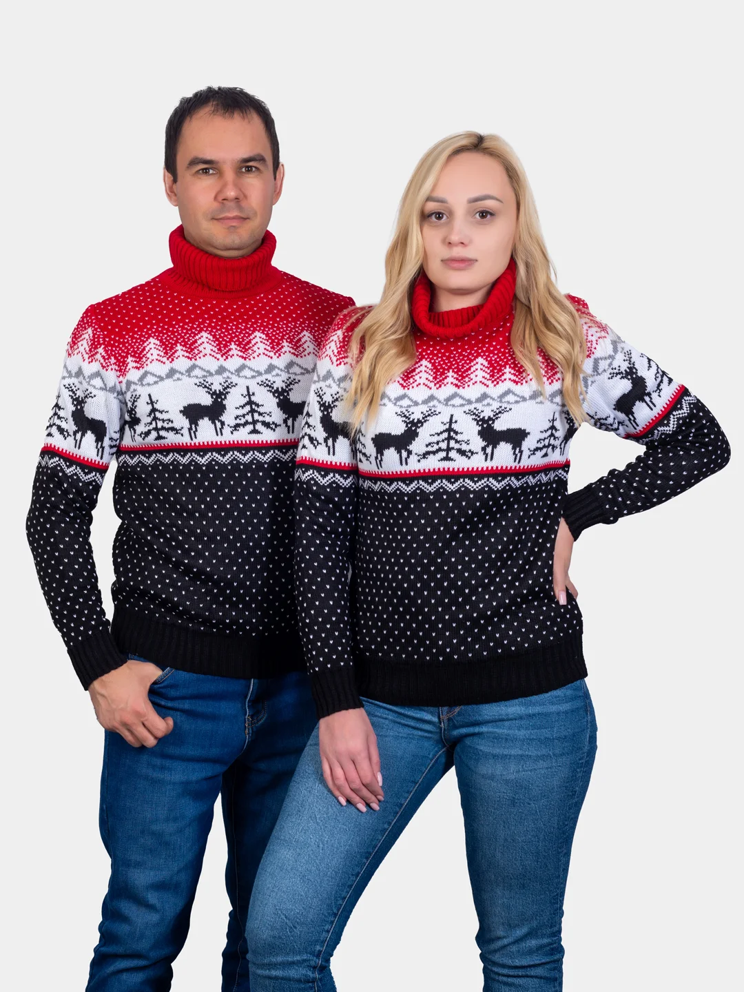 Вишнёвый свитер унисекс, вязаный